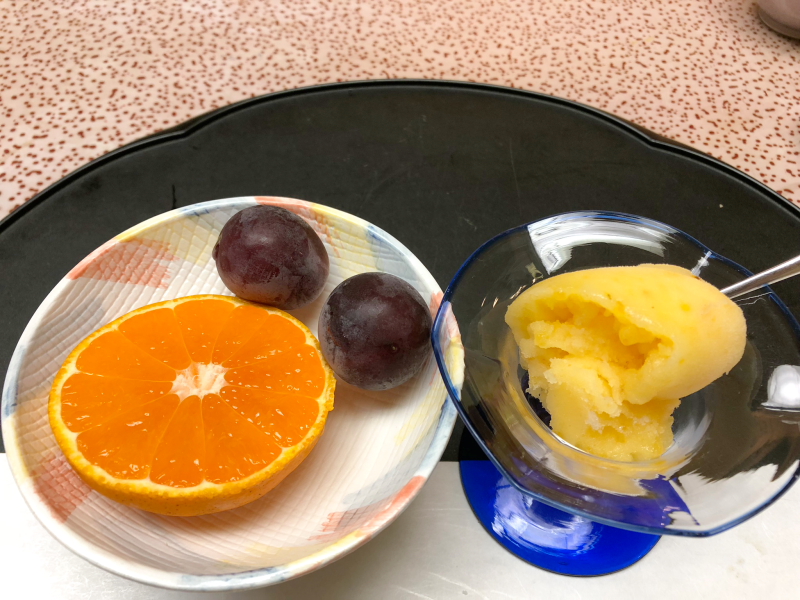 下田野の花亭こむらさきの夕食 デザート