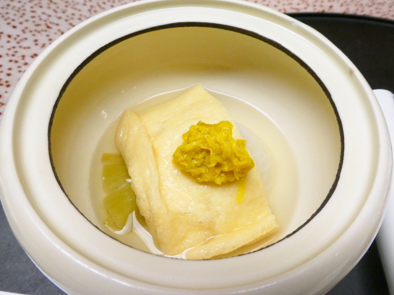 下田野の花亭こむらさきの夕食 煮物 蕪の含め煮