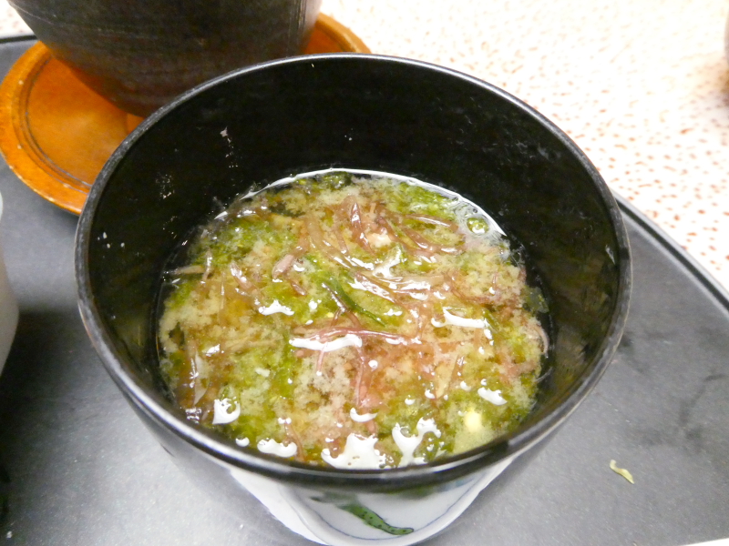 下田野の花亭こむらさきの夕食 止め碗