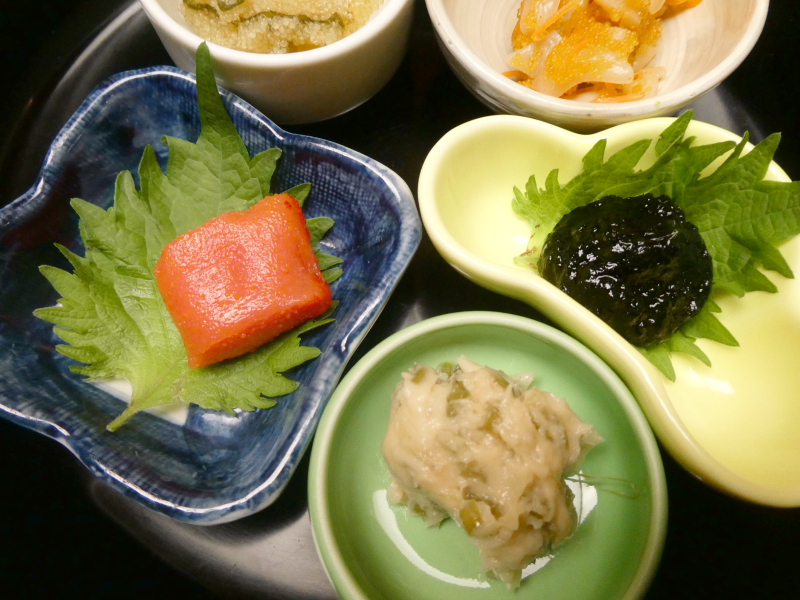 伊豆下田_野の花亭こむらさきの朝食 ごはんのおとも